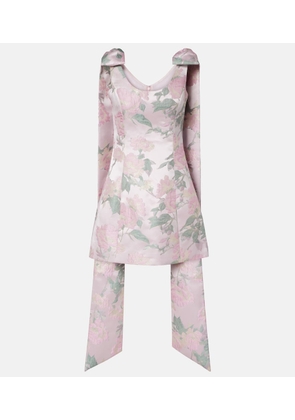 Markarian Gita floral brocade minidress