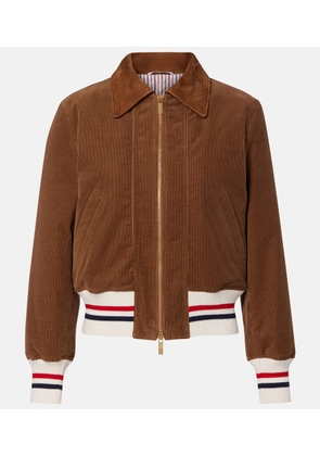 Thom Browne Wale cotton corduroy down jacket