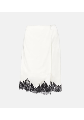 Stella McCartney Satin midi skirt