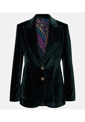 Etro Cotton velvet blazer