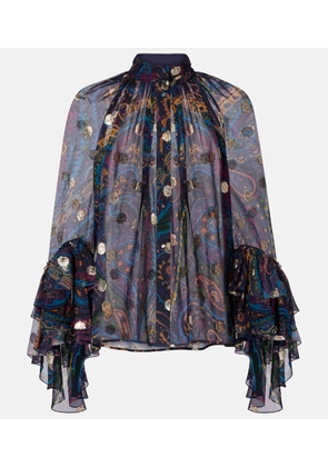 Etro Paisley silk blouse