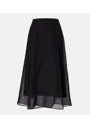 Brunello Cucinelli Silk organza midi skirt