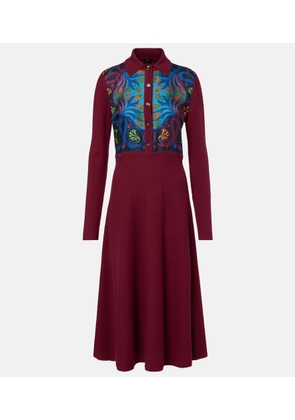 Etro Silk, wool, and cashmere shirt dress