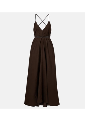 Brunello Cucinelli Open-back maxi dress