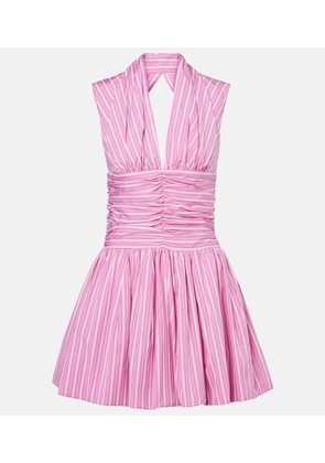 Patou Bloomer striped cotton minidress