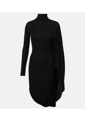 Stella McCartney Draped high-neck midi dress