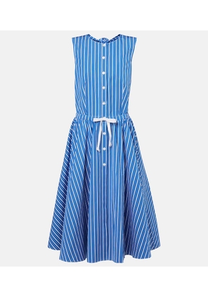 Patou Striped cotton shirt dress
