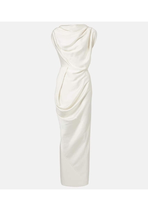Vivienne Westwood Long Fond draped satin gown