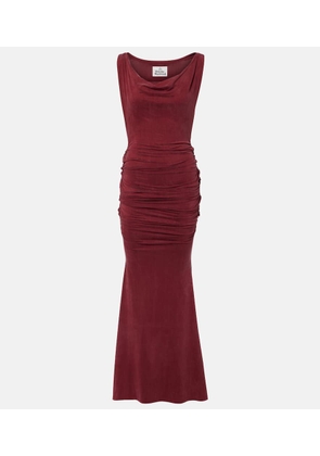 Vivienne Westwood Liz draped jersey maxi dress