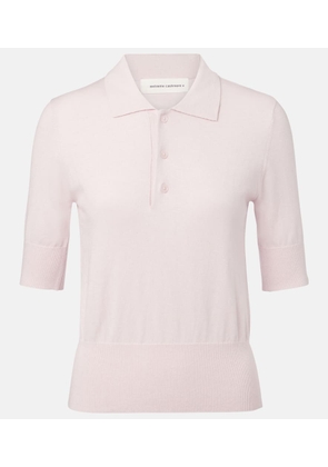 Extreme Cashmere NÂ°351 Park cotton and cashmere polo shirt