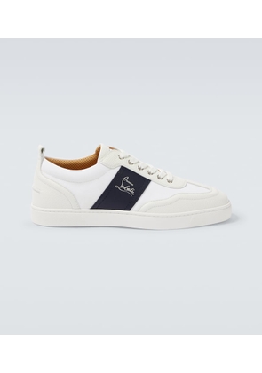 Christian Louboutin Retero leather and canvas sneakers