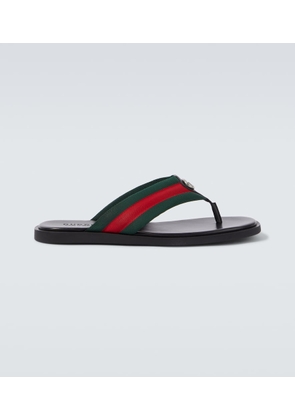 Gucci GG Web Stripe slides