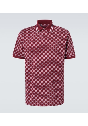 Gucci GG cotton pique jacquard polo shirt