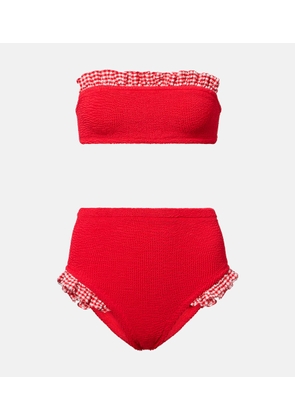 Hunza G Peggy gingham bikini