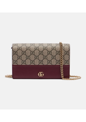 Gucci GG Marmont Petite leather wallet on chain