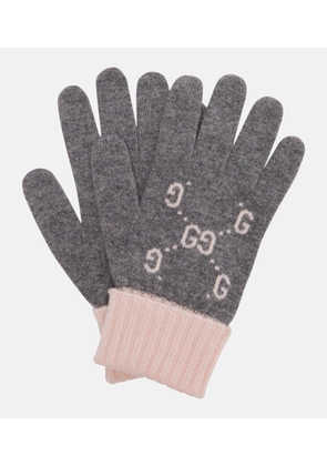 Gucci GG cashmere jacquard gloves