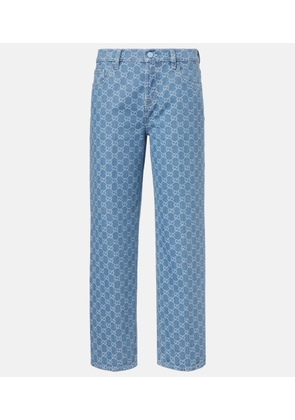 Gucci GG jacquard straight jeans