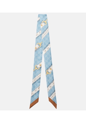 Gucci GG silk scarf