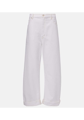 Frame Bubble high-rise barrel-leg jeans