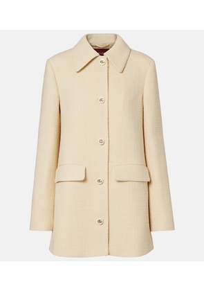 Gucci Double G wool-blend tweed coat
