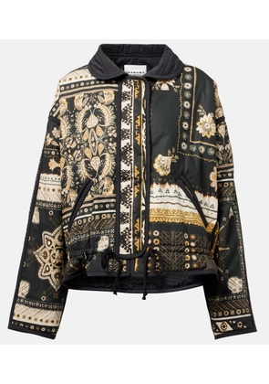 Marant Etoile Granger printed cotton bomber jacket