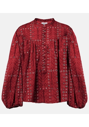 Marant Etoile Salika printed cotton blouse