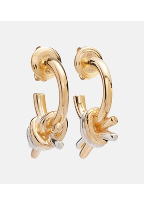 Bottega Veneta Knot gold-plated hoop earrings