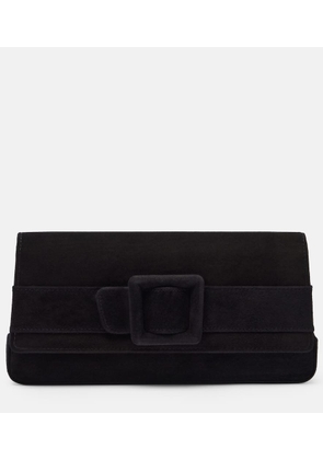 Manolo Blahnik Maygot suede clutch