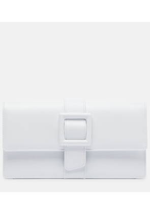 Manolo Blahnik Maygot leather clutch