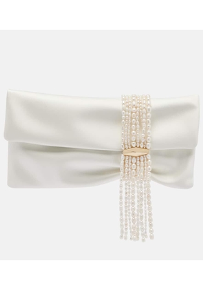 Jimmy Choo Zandra embellished satin clutch