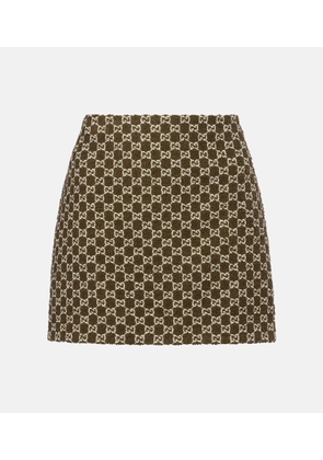 Gucci GG cotton-blend boucle mini skirt