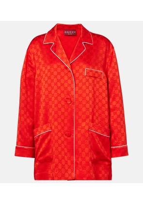 Gucci GG satin shirt