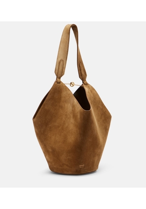 Khaite Lotus Small suede tote bag