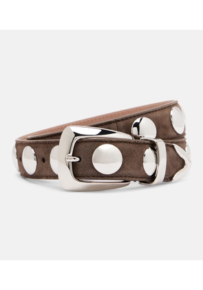 Khaite Benny studded leather belt