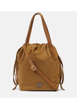 Khaite Rory Medium leather-trimmed bucket bag