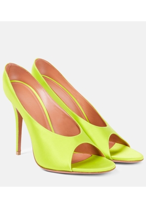 Amina Muaddi Anok 105 satin mules