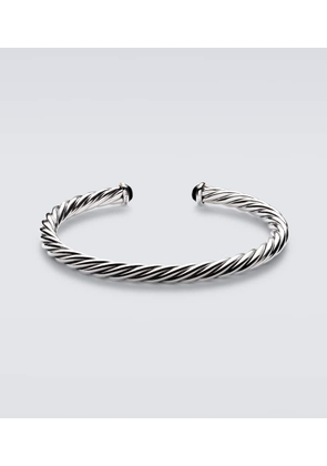 David Yurman Cable 14kt gold (585/1000) and sterling silver (925) bracelet with onyx