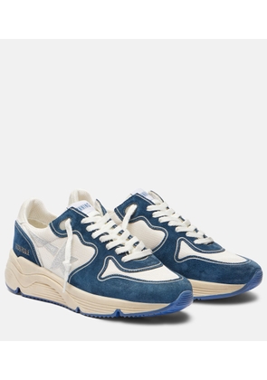 Golden Goose Running Sole suede-trimmed sneakers