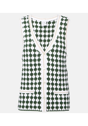 The Upside Portobello Watson crochet cotton vest