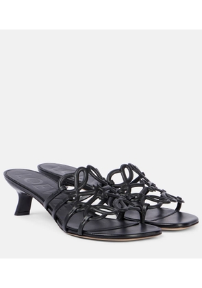 Loewe Paula's Ibiza Petal Anagram leather mules