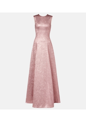 Emilia Wickstead Nodin open-back cloque gown