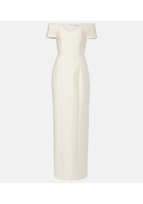 Emilia Wickstead Aislinn floral pencil cloque gown