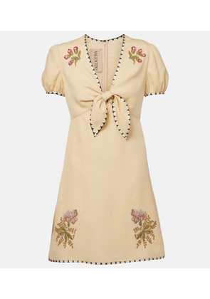 Valentino Floral embroidered minidress
