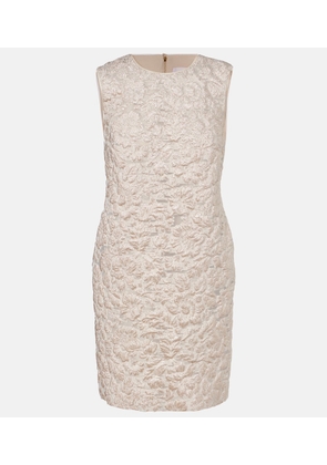 Carolina Herrera Lame shift dress