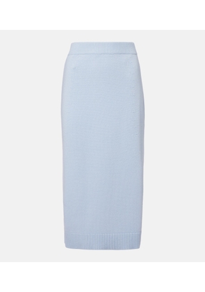 Carolina Herrera Wool and cashmere pencil skirt
