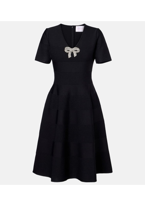 Carolina Herrera Bow-detail embellished minidress