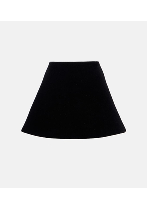 David Koma Velvet miniskirt