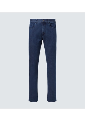 Canali Mid-rise slim jeans