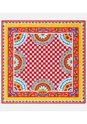 Dolce&Gabbana Printed silk twill scarf