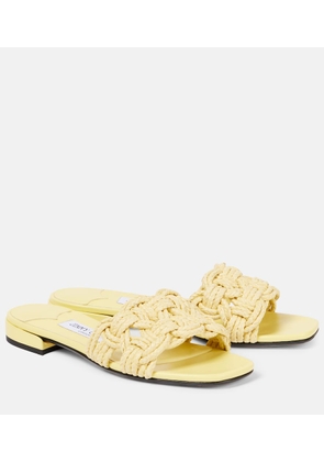 Jimmy Choo Chara woven raffia sandals